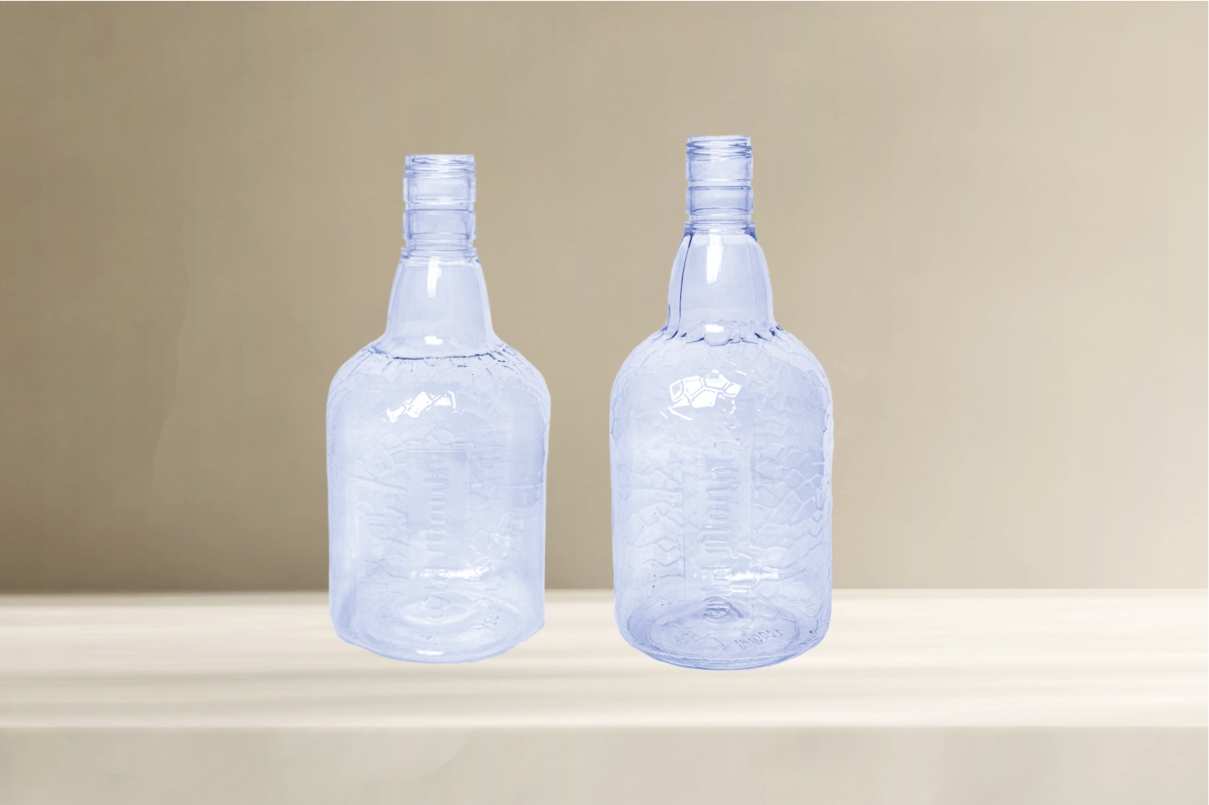 Old Monk-shaped Pet Bottle 750ml & 1000ml