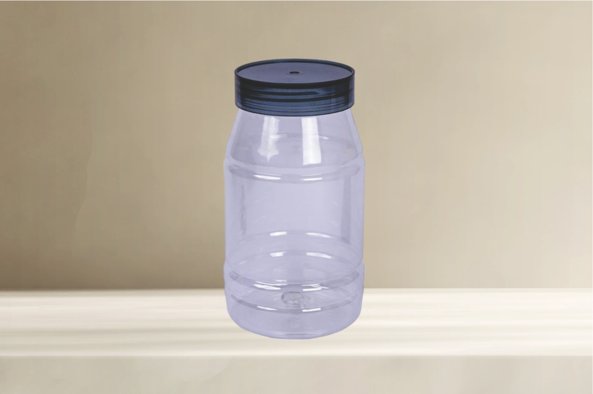 Round Strip Pet Jar 1000ml
