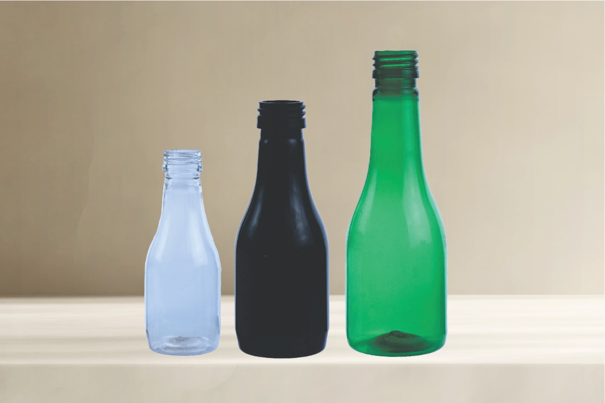 Brut Shape Pet Bottle 60ml , 180ml & 375ml