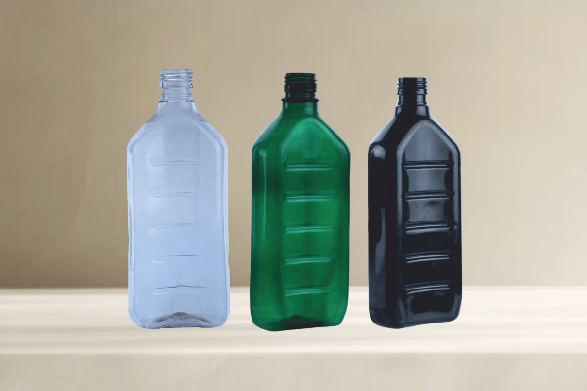 Kidney Shape Short Neck Pet Bottle  500ml  