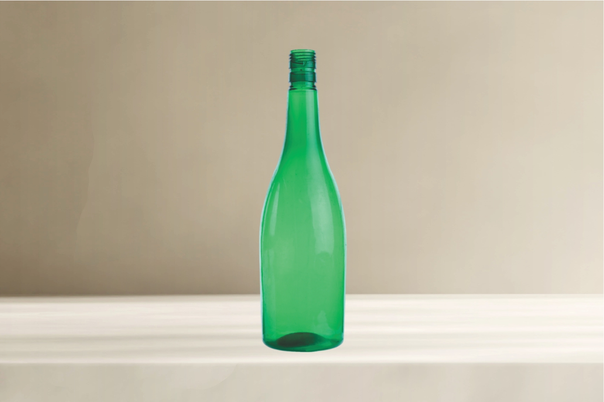 Slim Green Shape Pet Bottle 1000ml